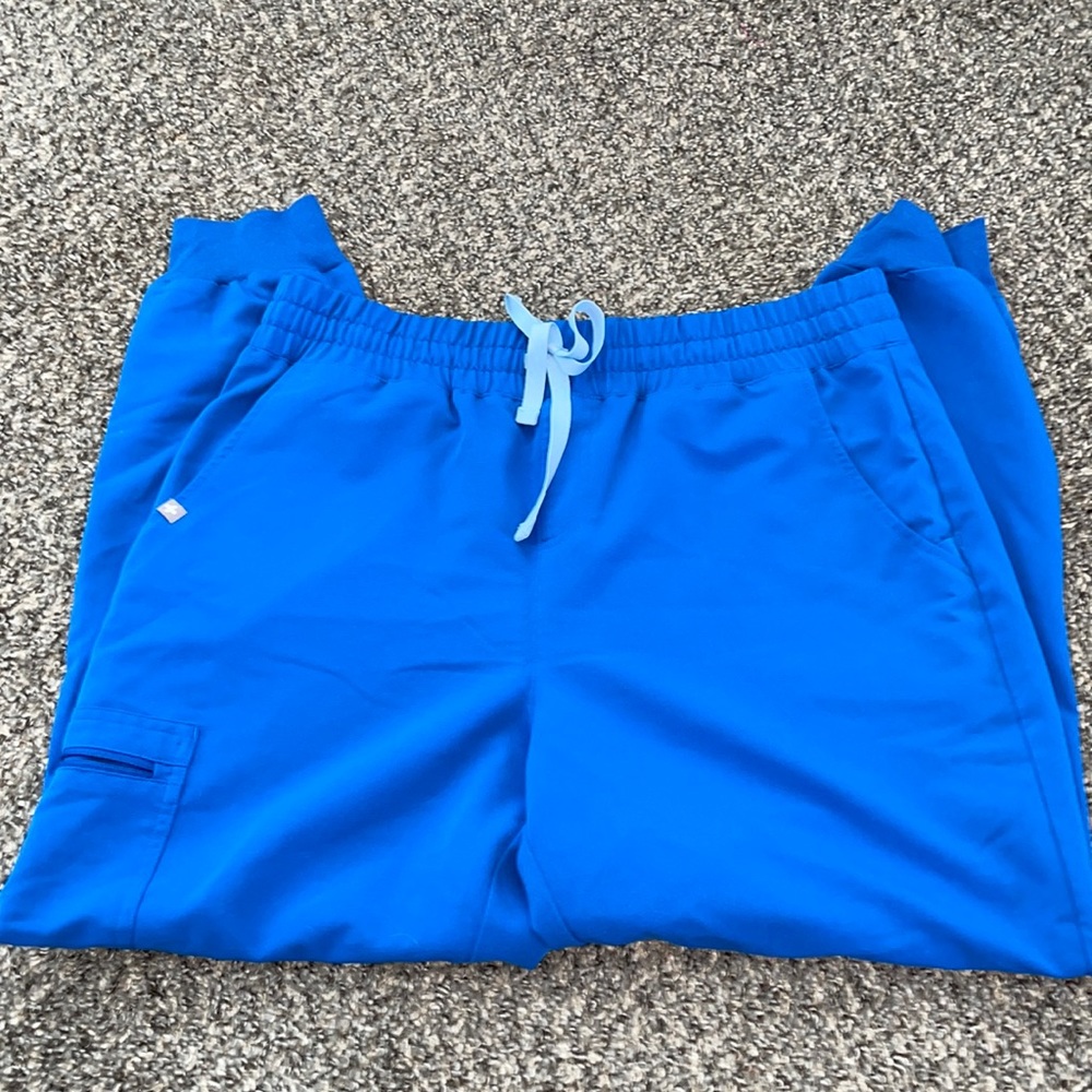FIGS ROYAL BLUE HIGHWAISTED ZAMORA JOGGERS